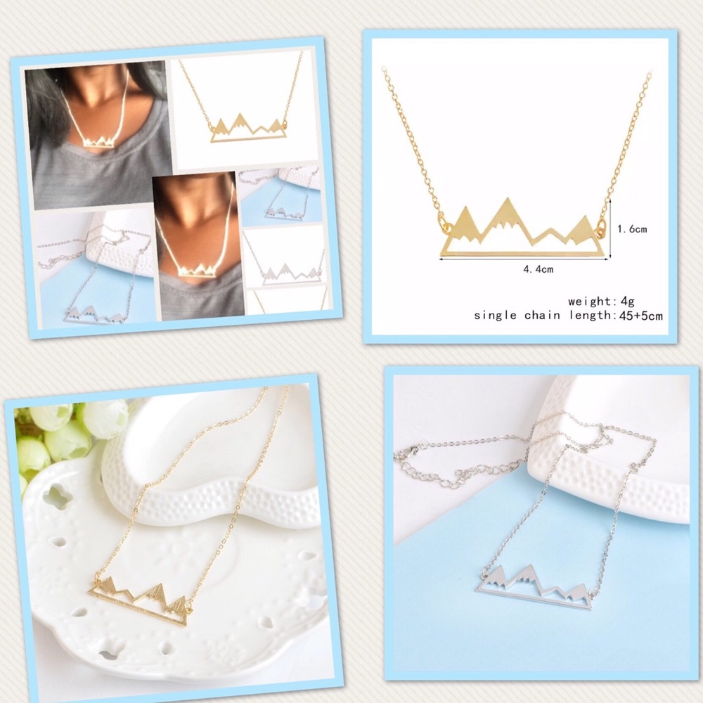 New! Mountain statement pendant necklace outdoor - Picture 2 of 8